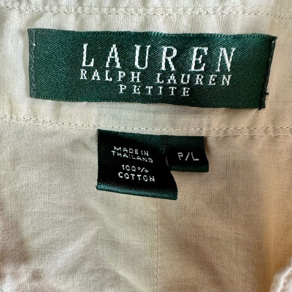 Ralph Lauren Polo Women’s Button Up Petite Large - Picture 4 of 6